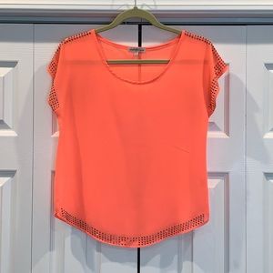 Studded sheer blouse